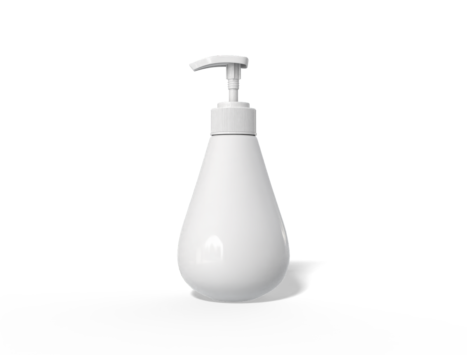 500 ml pump bottle — Glossy plastic