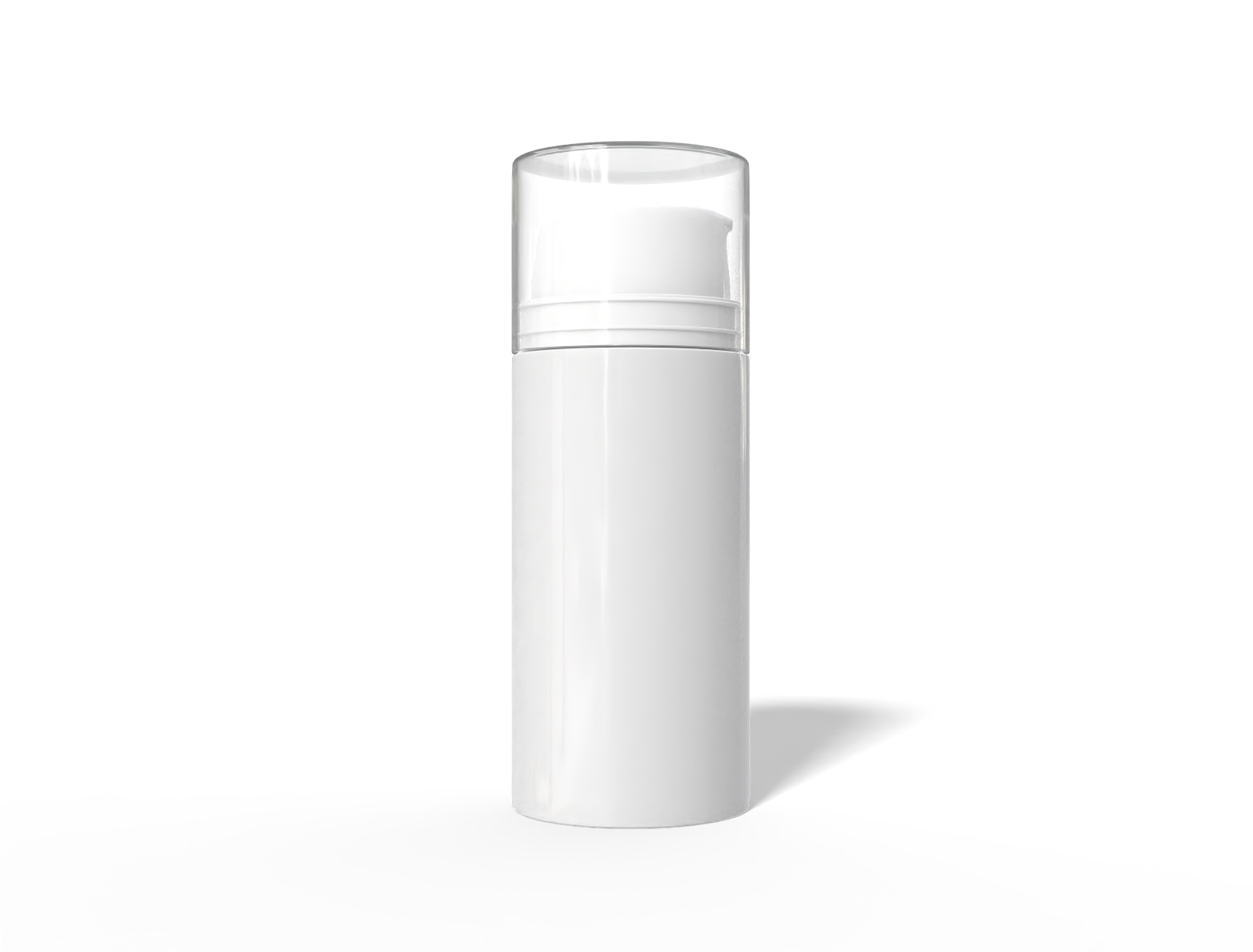 70 ml airless pump bottle — Glossy plastic