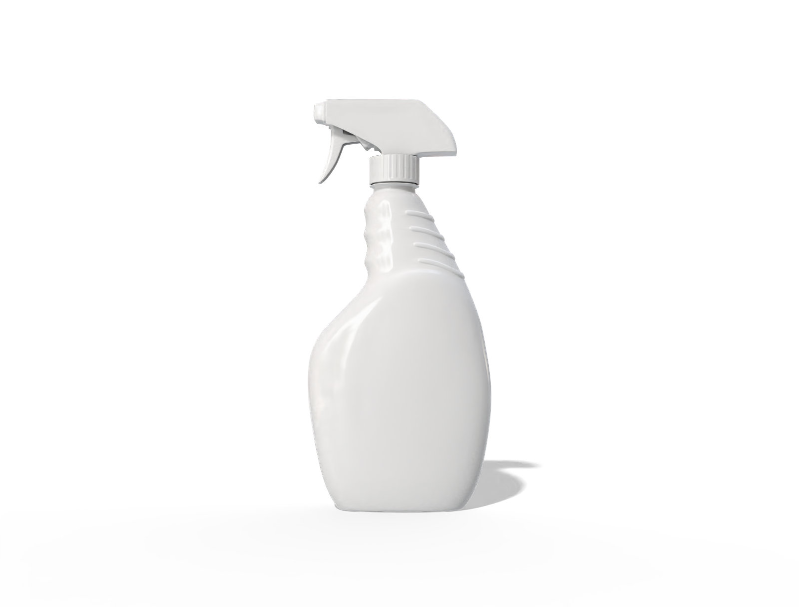 400 ml white spray bottle — Glossy plastic