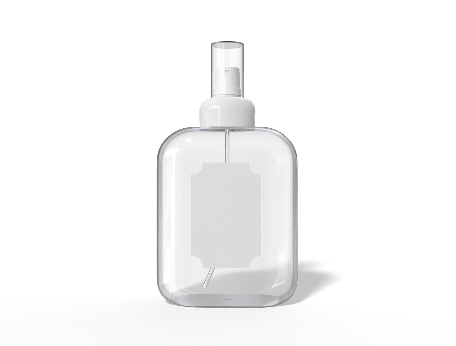 Transparent spray hair oil bottle — Clear glossy plastic