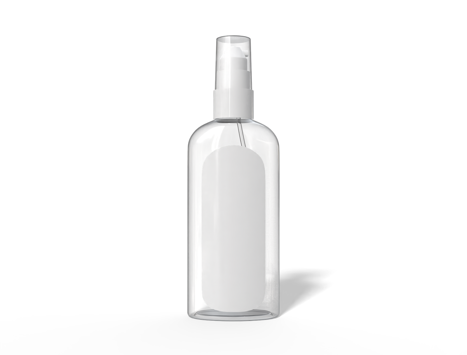 150 ml transparent spray hair oil bottle — Clear glossy plastic