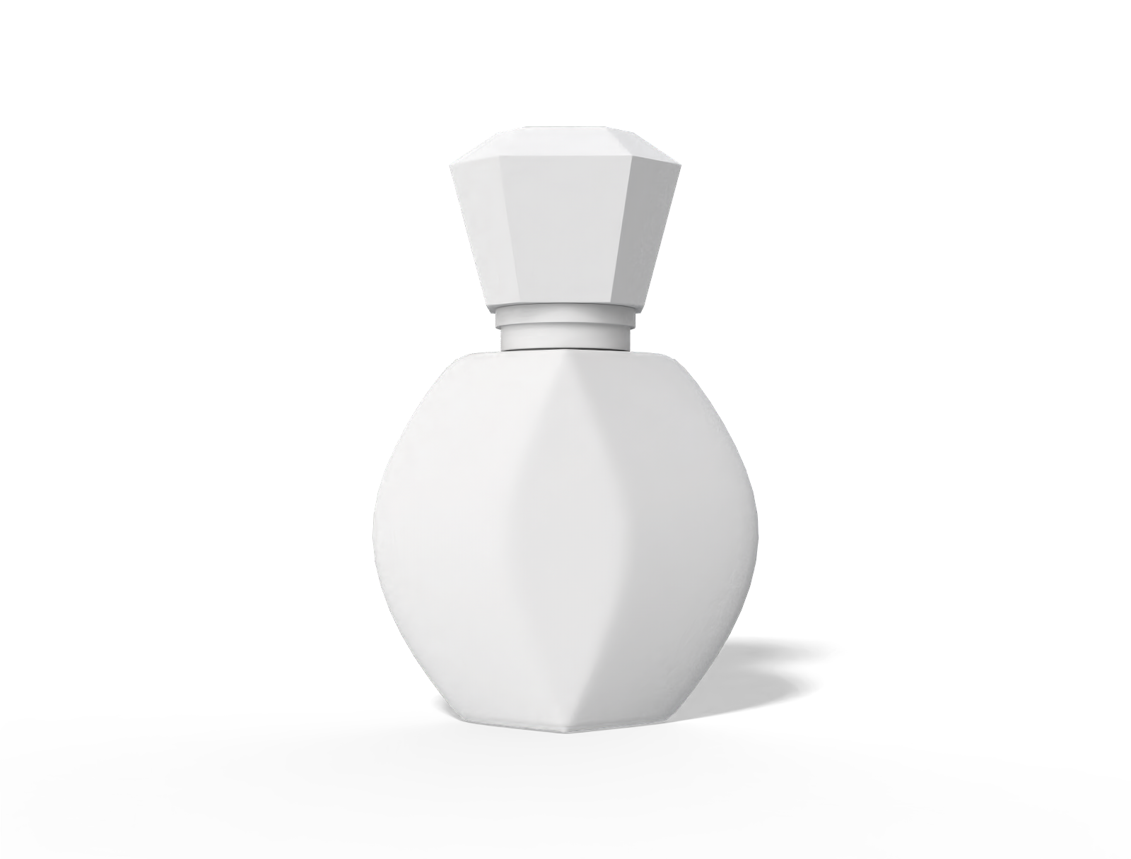 Round perfume bottle — Glossy glass