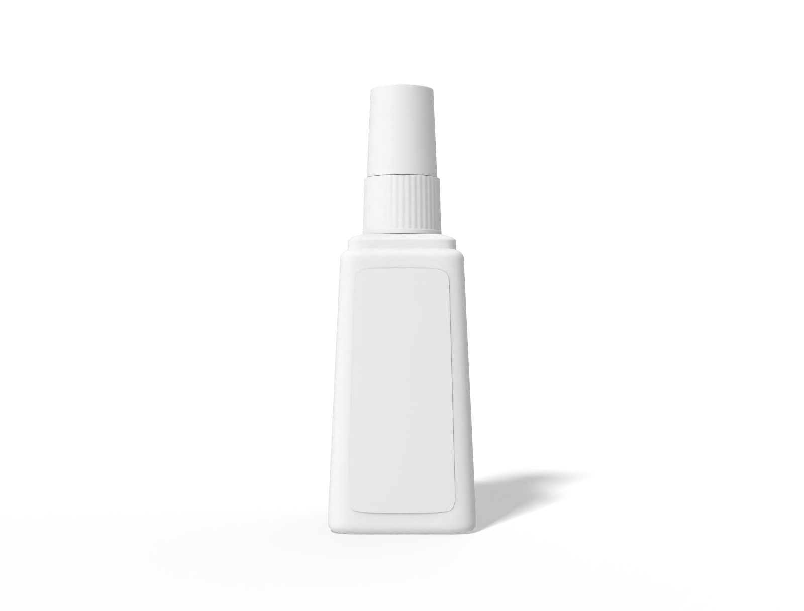 100 ml plastic spray sunscreen bottle — Clear glossy plastic