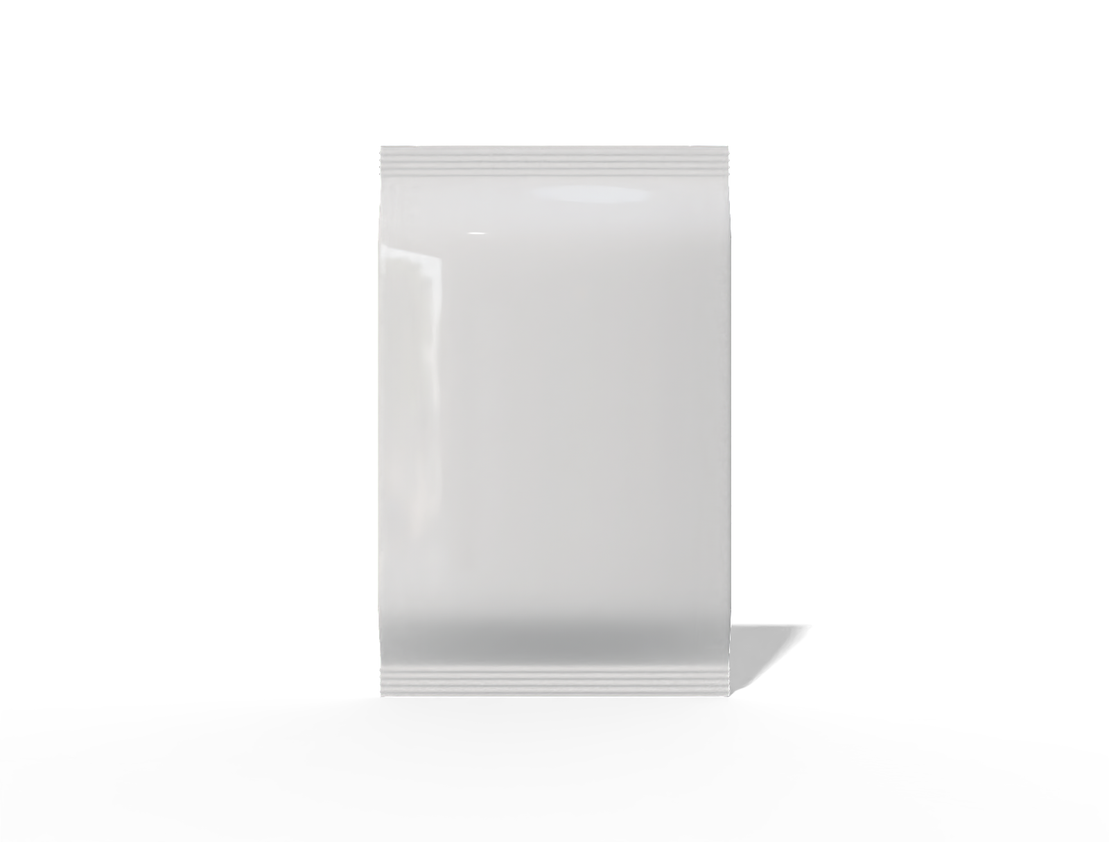 9 × 15 back-seal food sachet — Glossy plastic