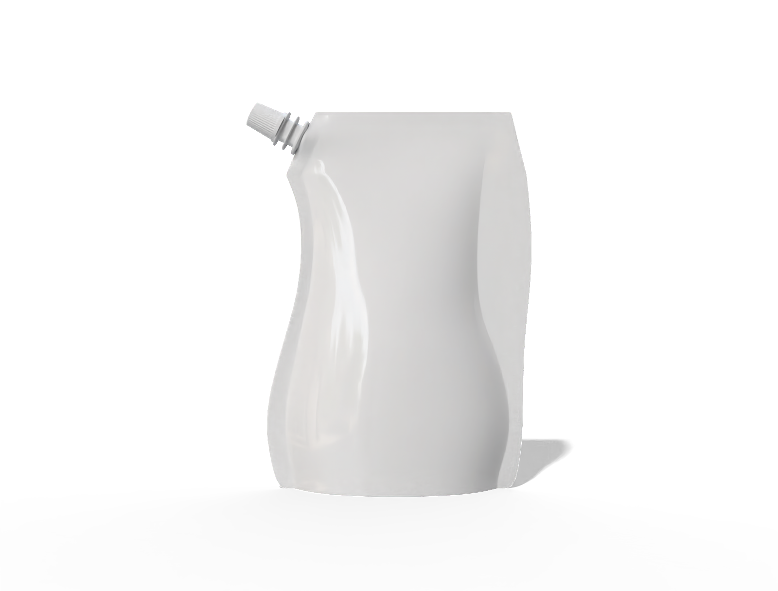 13 × 3 × 16 spout drink pouch — Glossy plastic