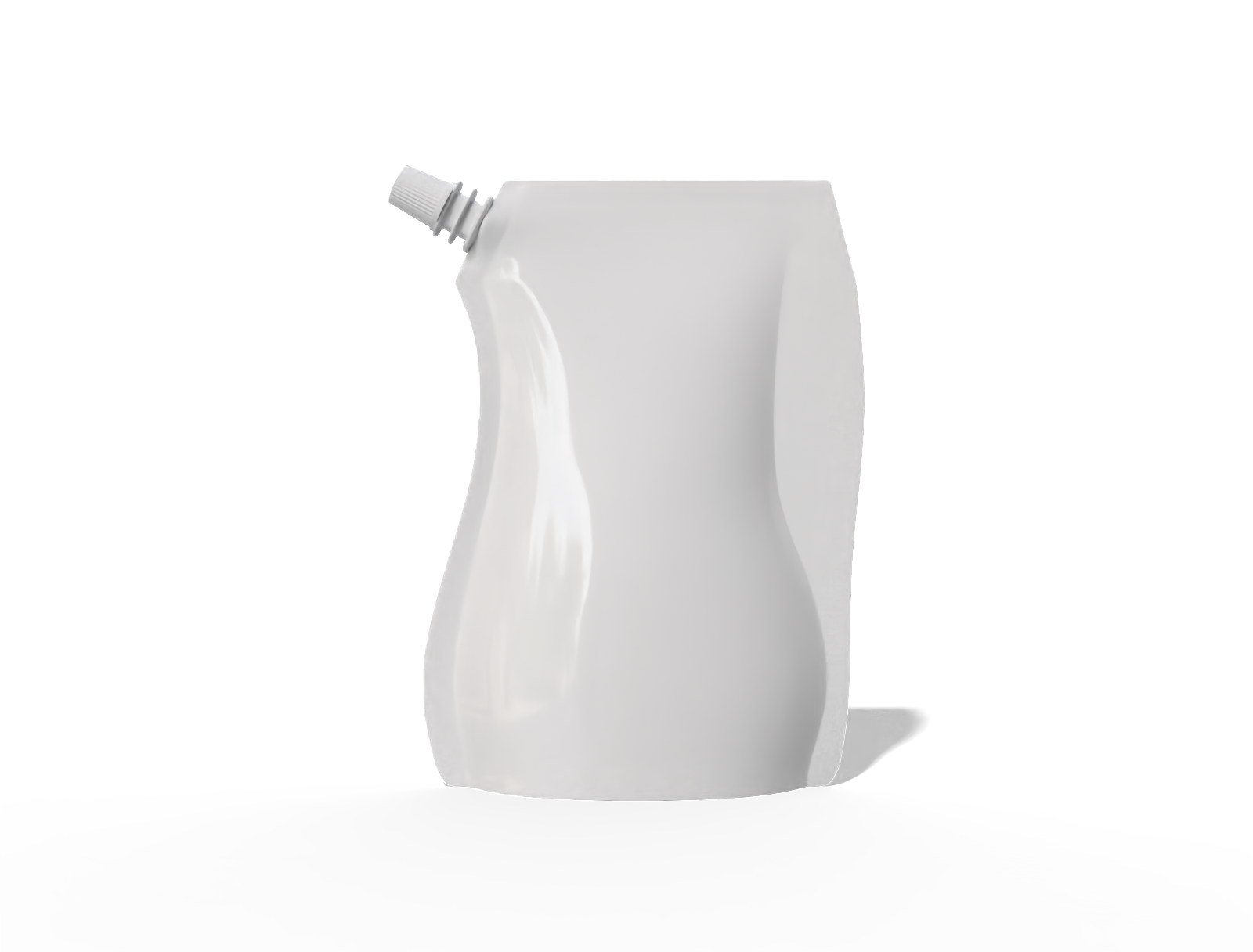 10 × 3 × 13 spout drink pouch — Glossy plastic