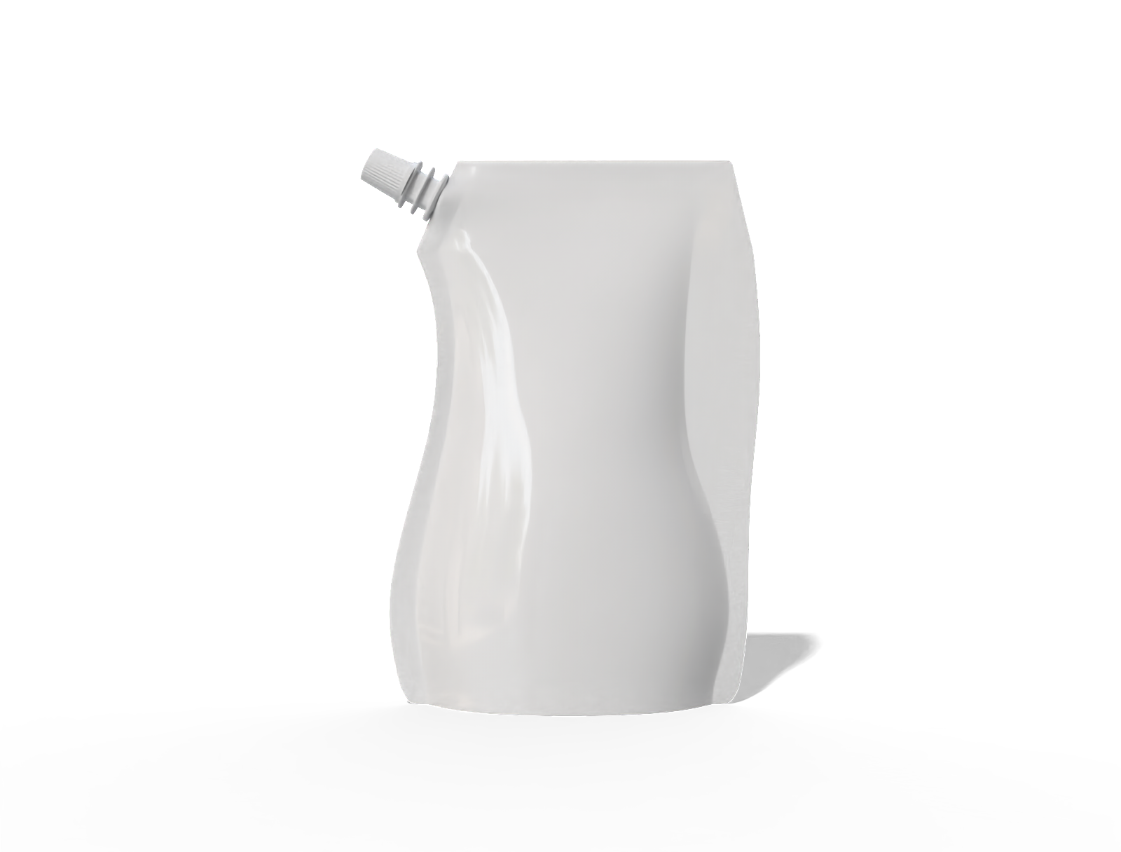 13 × 4 × 17 spout drink pouch — Glossy plastic