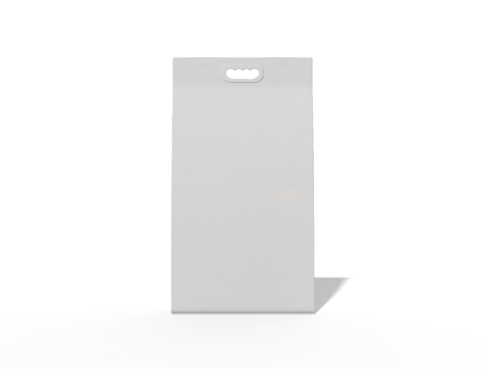 32 × 8 × 58 stand-up handle food bag — Glossy plastic