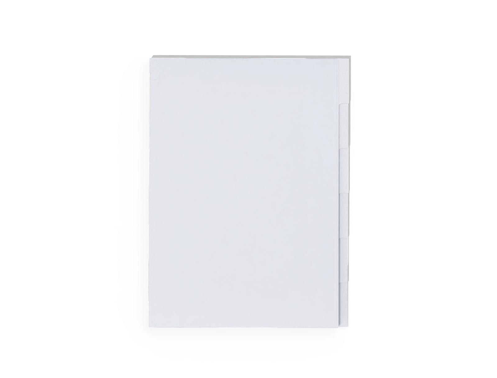 Brochure Cover — White paperboard