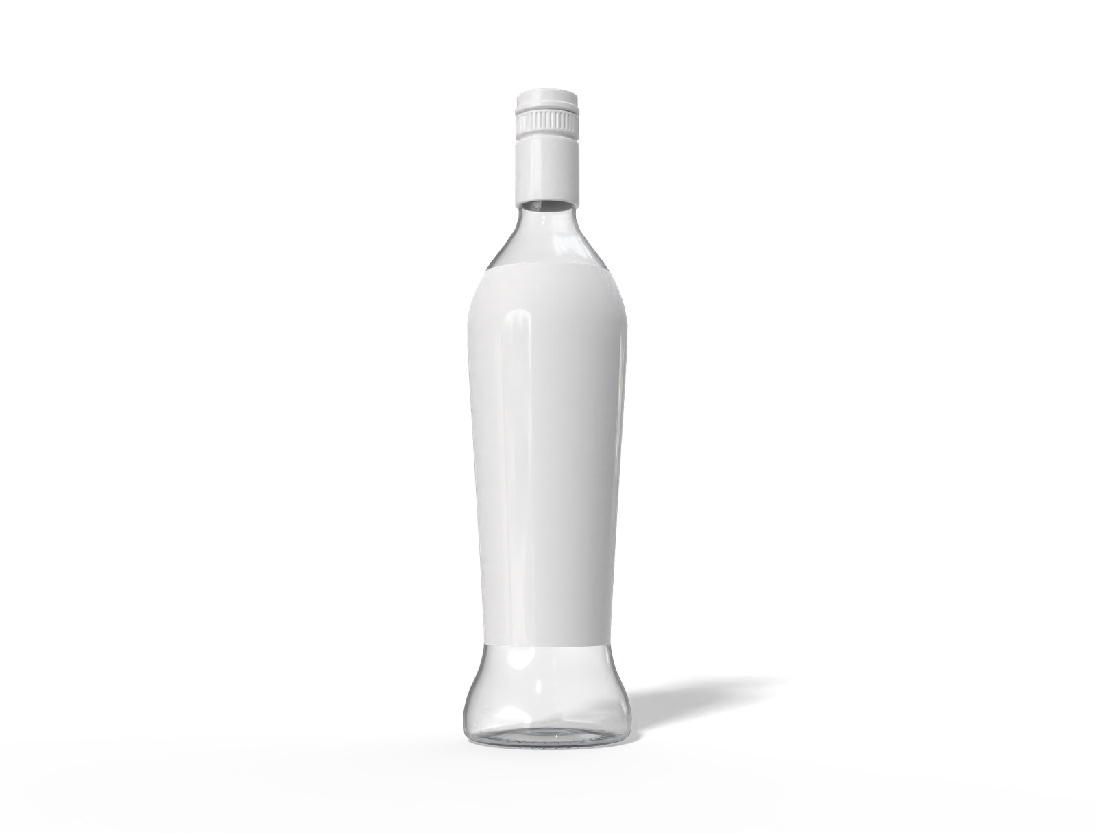 750 ml wine bottle — Glossy glass