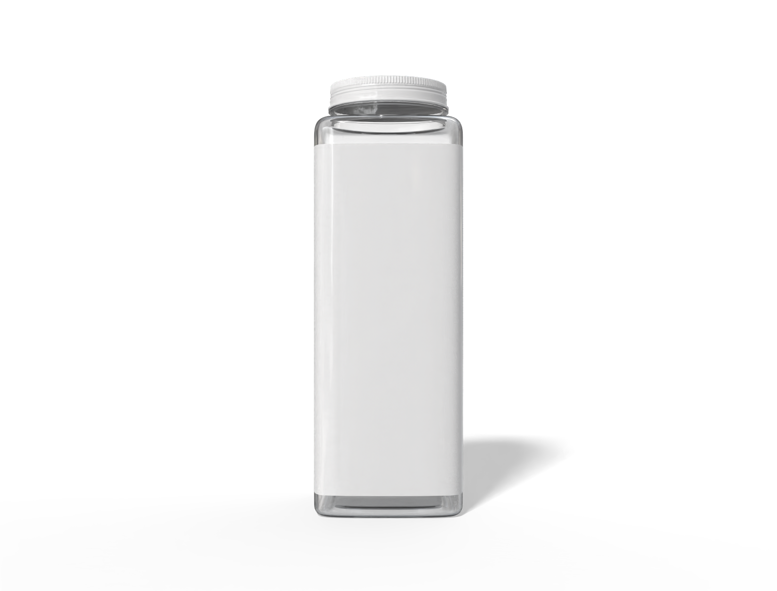 500 ml plastic milk bottle — Clear glossy plastic