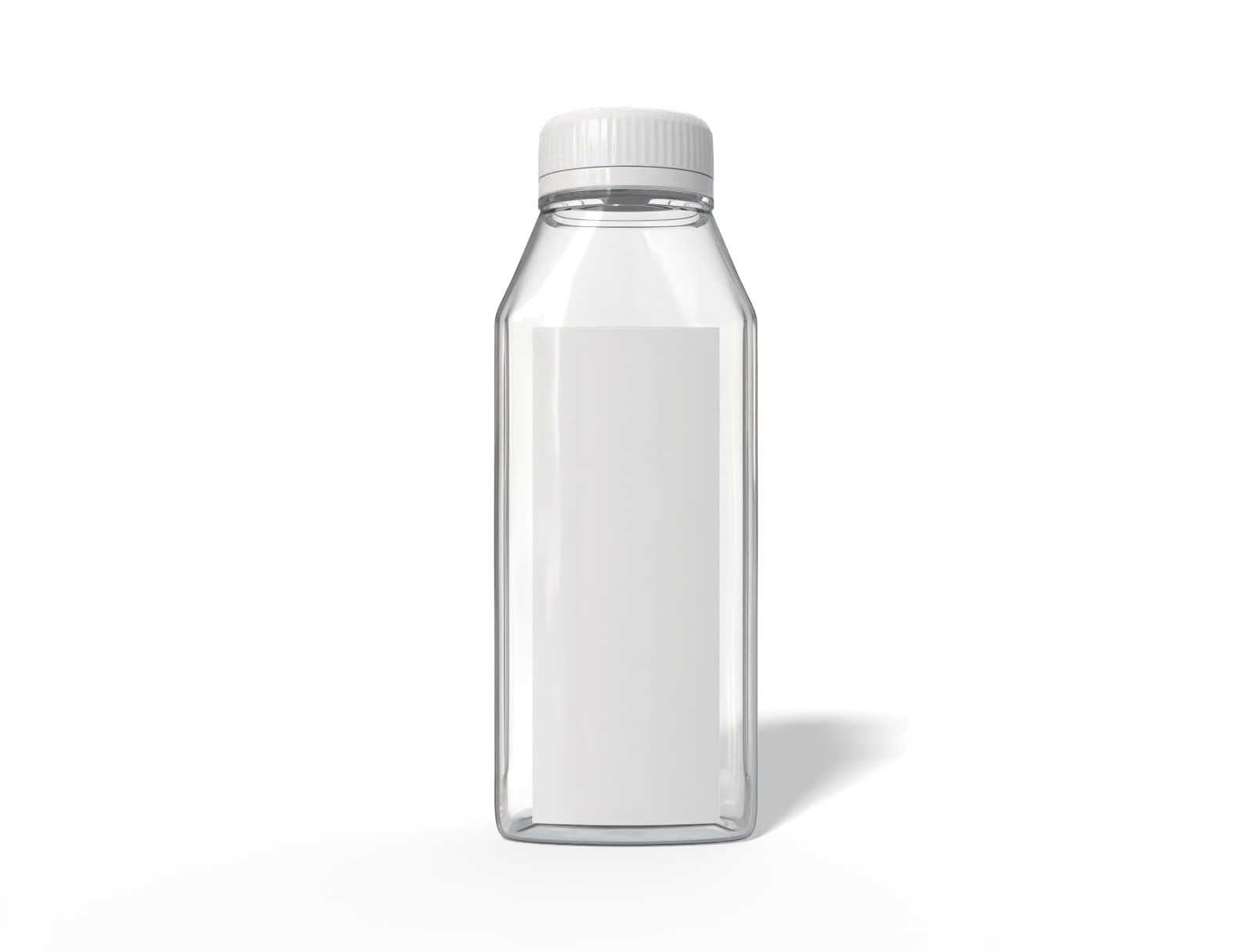 300 ml plastic juice bottle — Clear glossy plastic