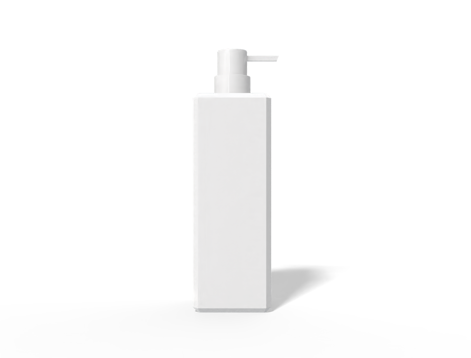 500 ml black shampoo bottle — Glossy plastic