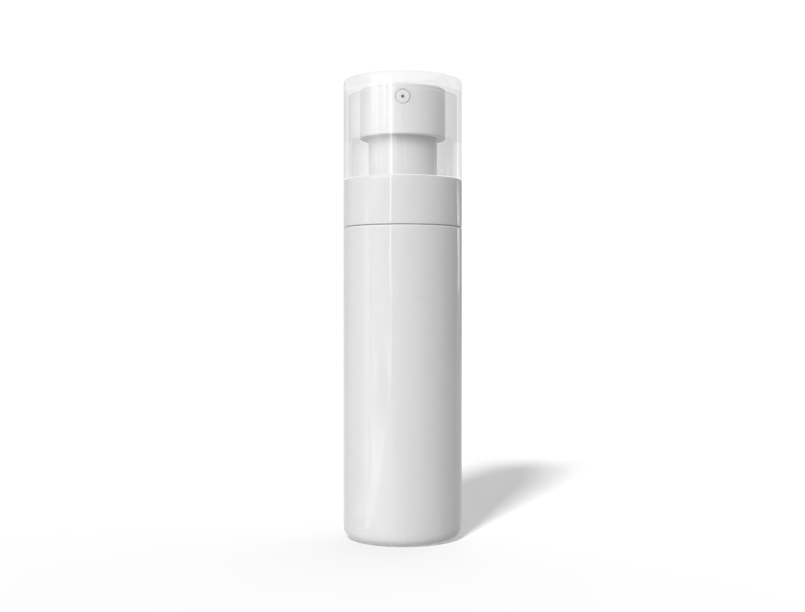 100 ml white spray bottle — Glossy plastic