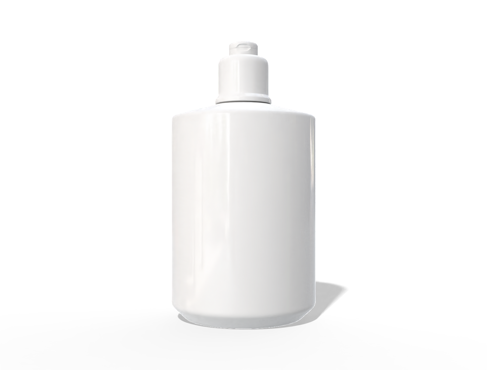 250 ml cosmetic bottle — Glossy plastic