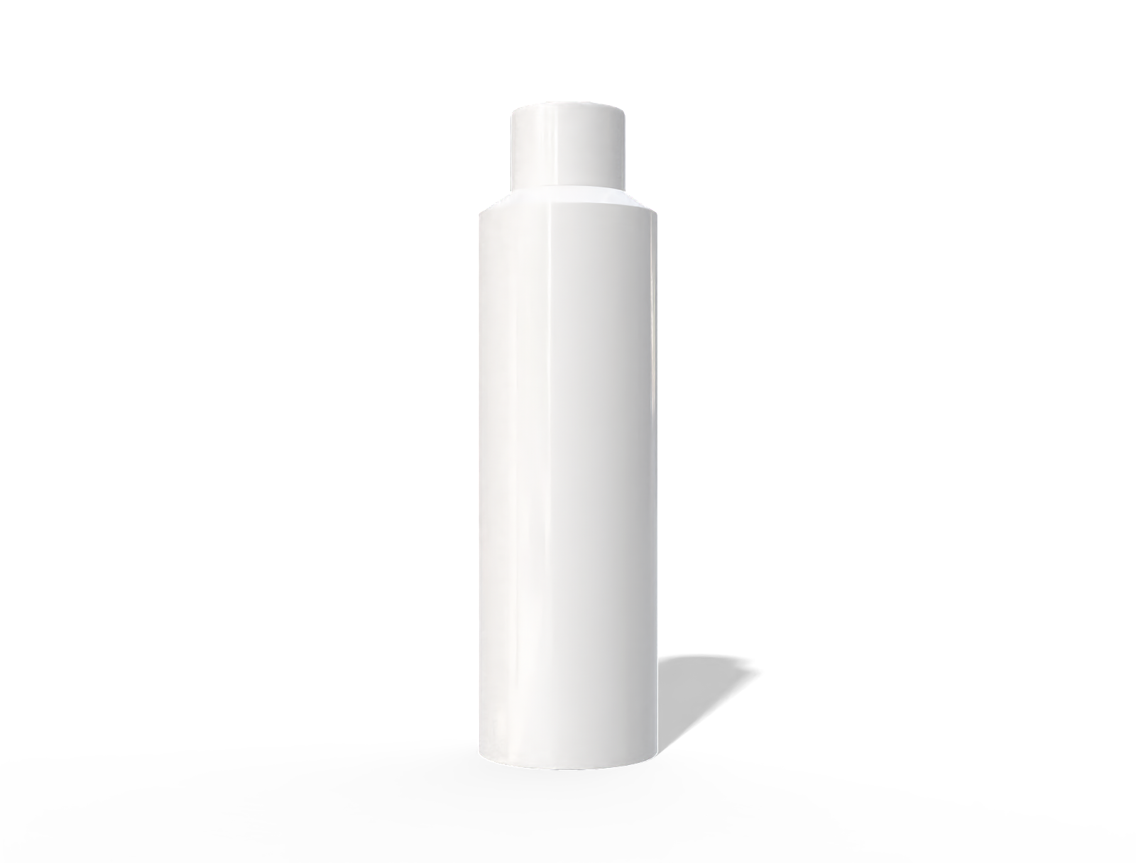 White cosmetic spray bottle — Glossy plastic