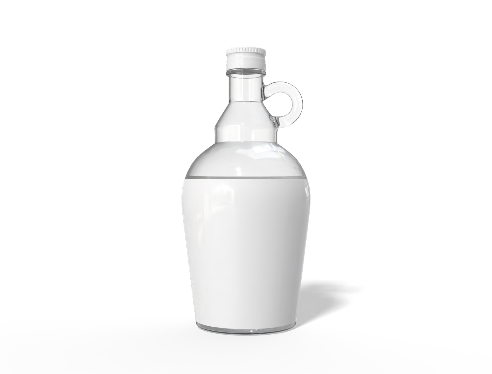 Gin bottle with handle — Glossy glass