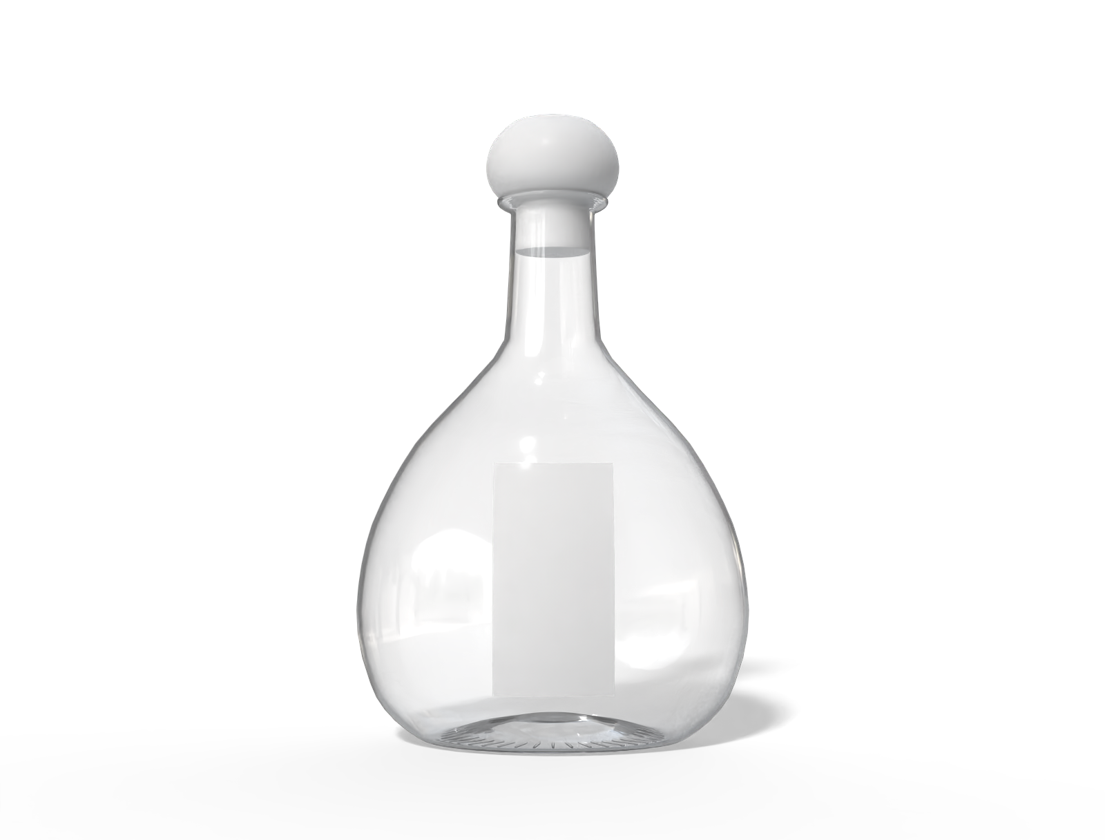 Gin bottle — Glossy glass