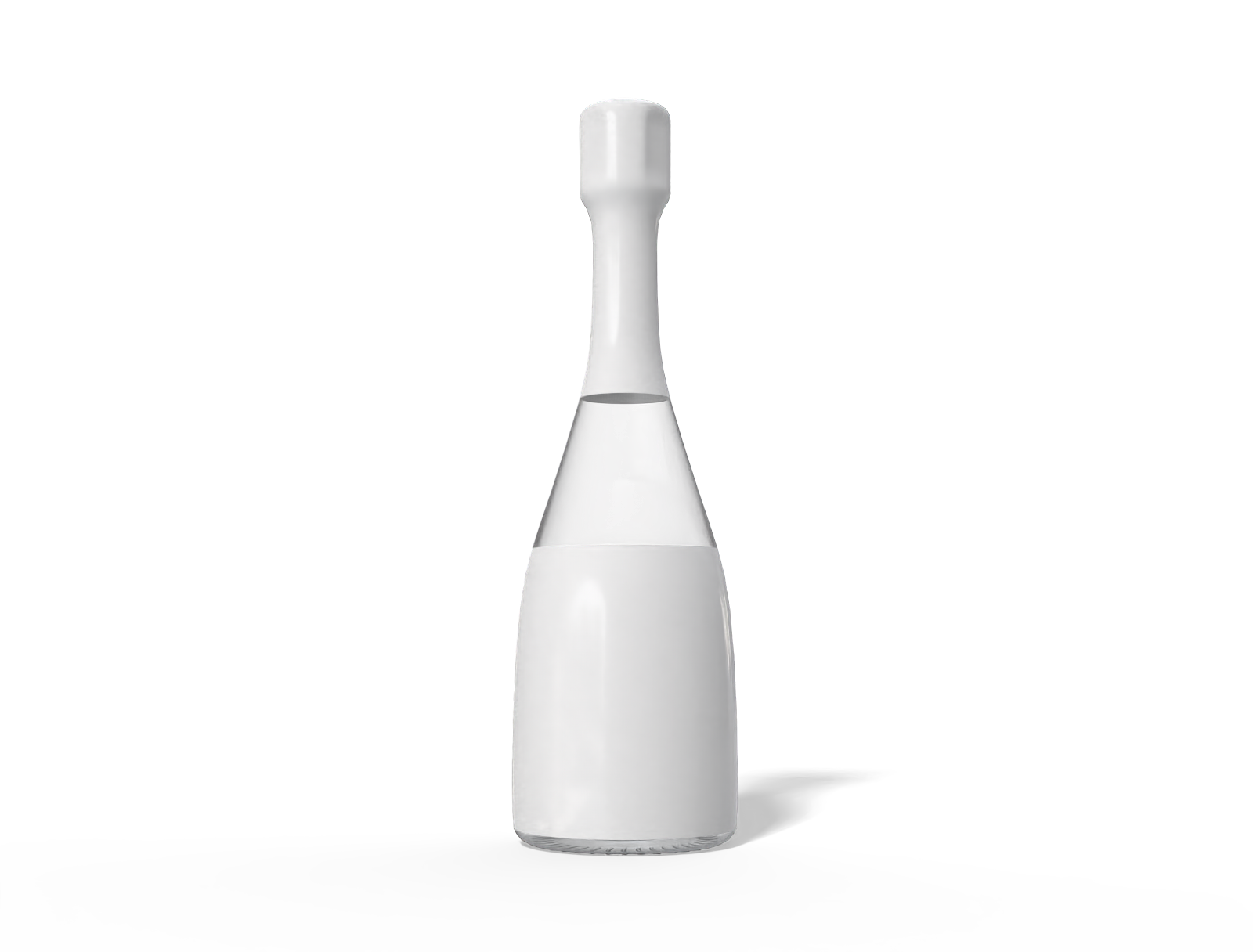 Narrow wine bottle — Glossy glass