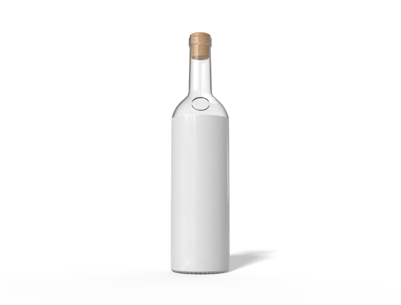 Wine bottle — Glossy glass