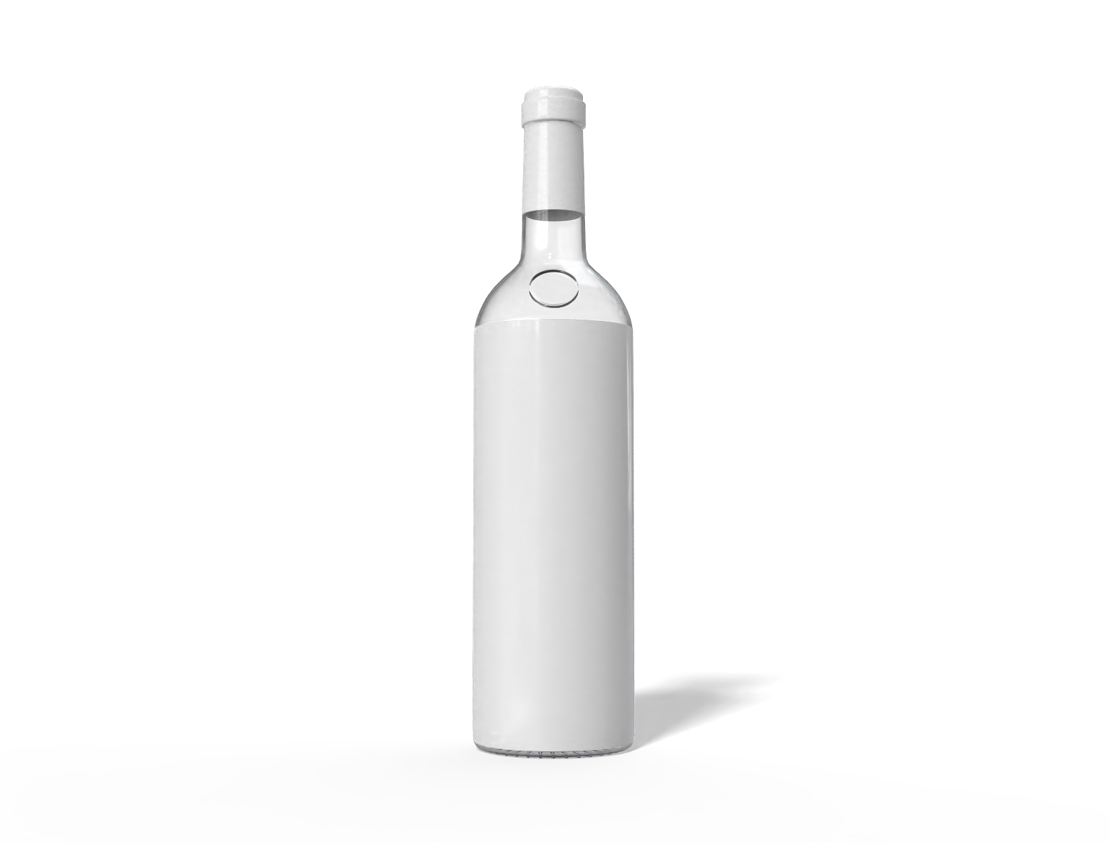 Wine bottle — Glossy glass