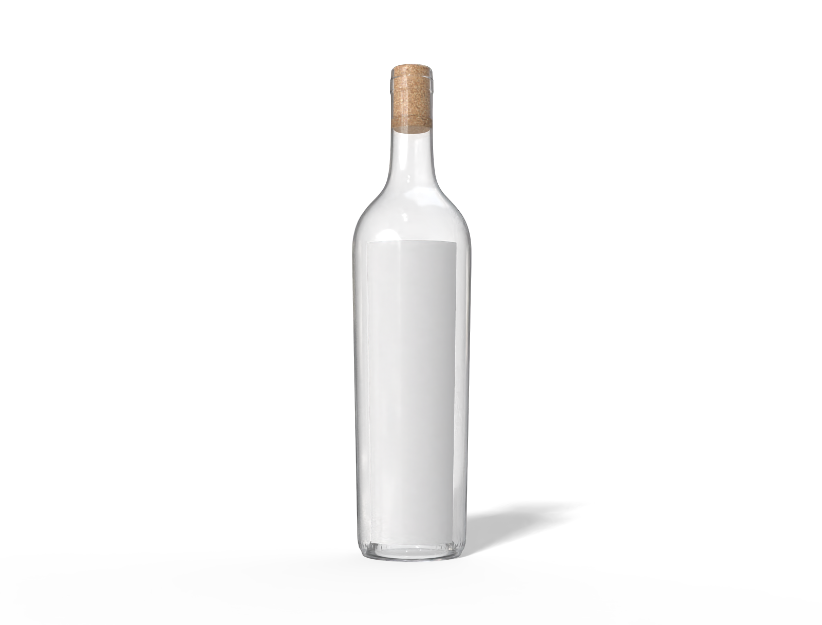 Alcohol bottle — Glossy glass