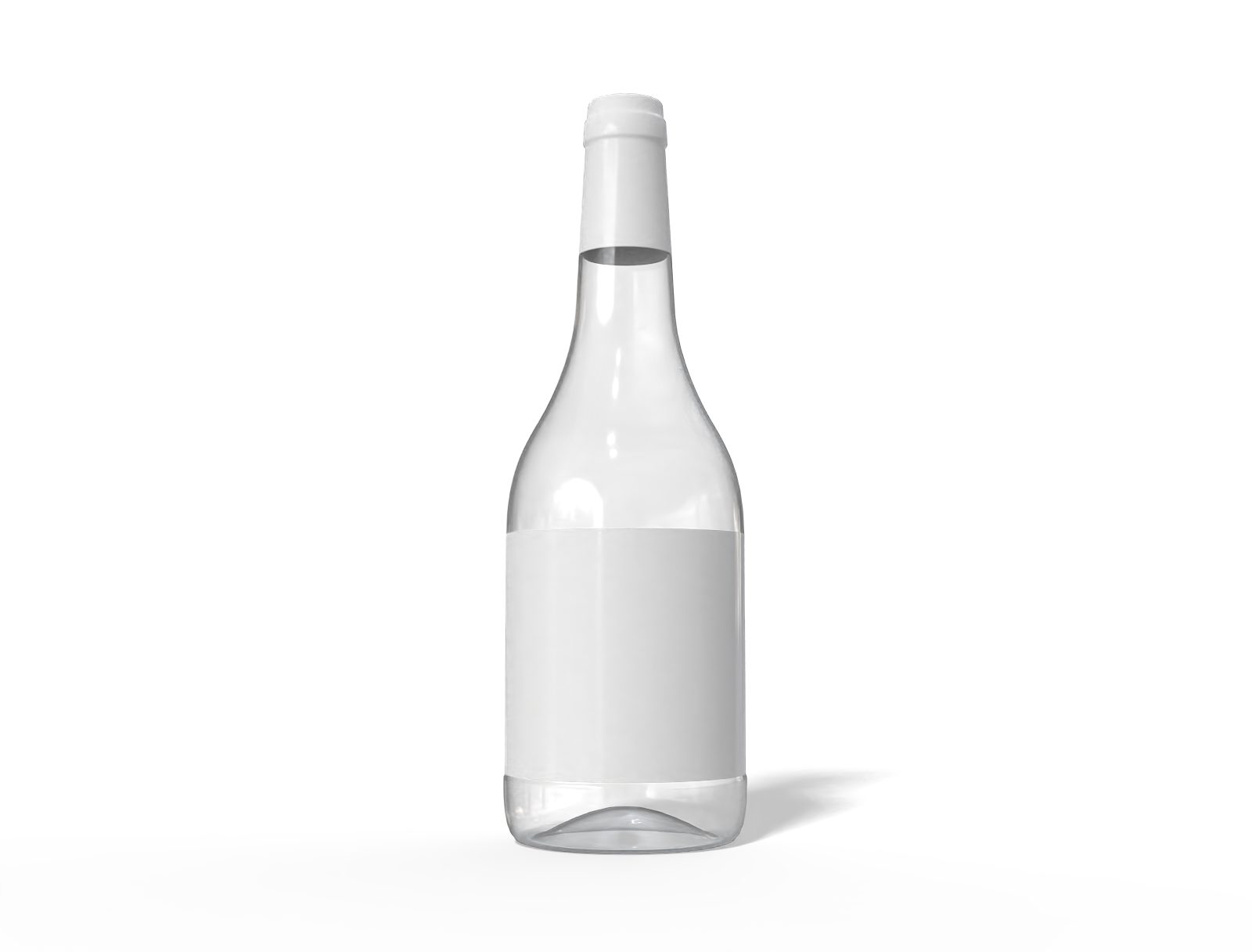Champagne bottle — Glossy glass