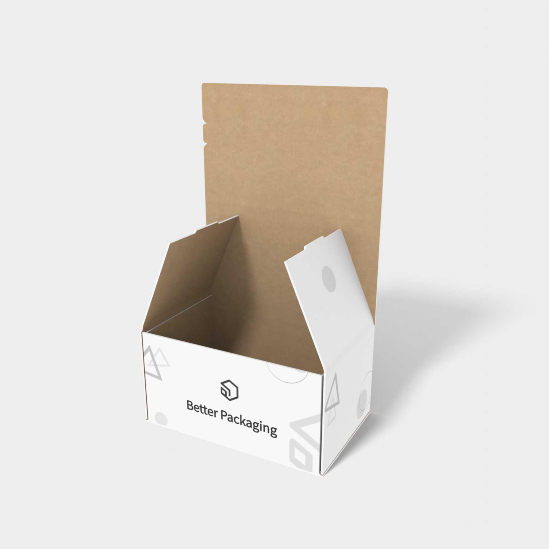 Open cardboard box — Corrugated board