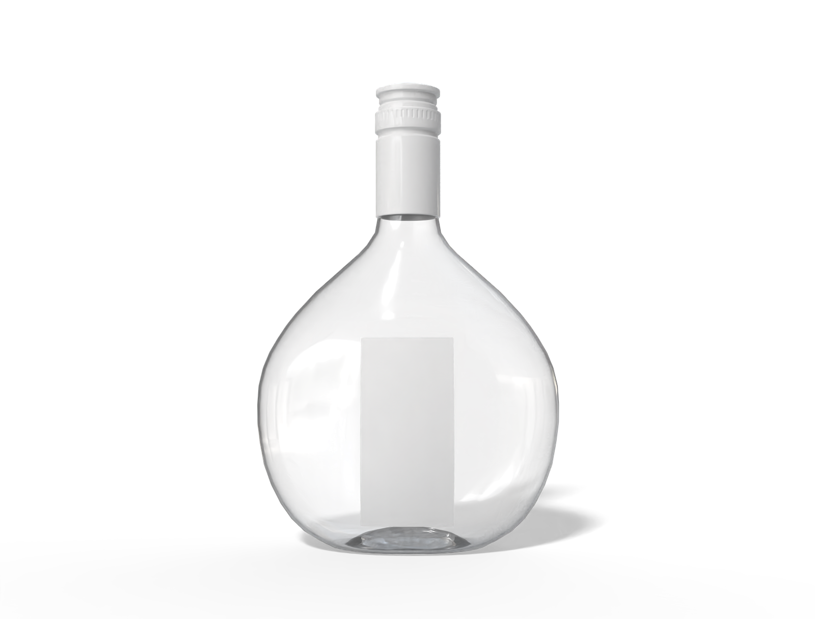 White wine bottle — Glossy glass
