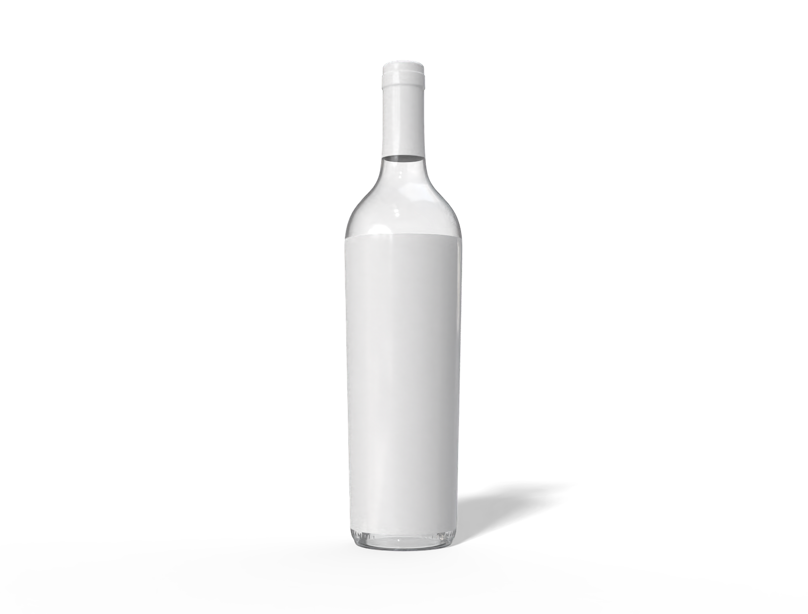 Alcohol bottle — Glossy glass