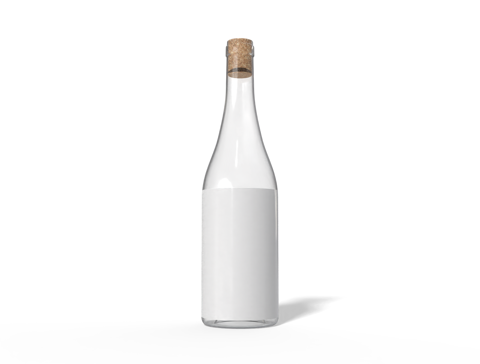 Wine bottle — Glossy glass