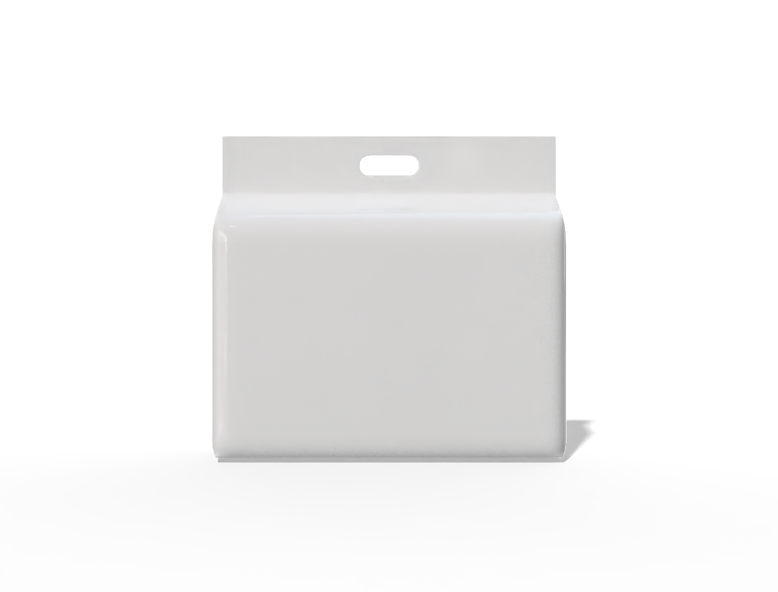 35 × 11 × 33 eight-side seal food pouch with handle — Glossy plastic