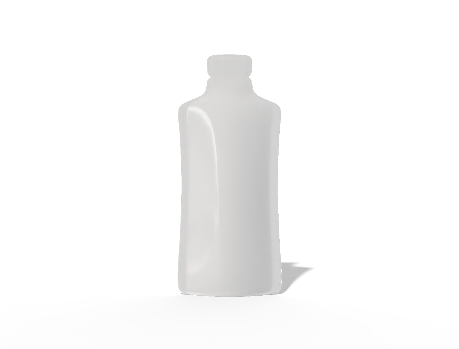7 × 16 shaped liquid sachet — Glossy plastic