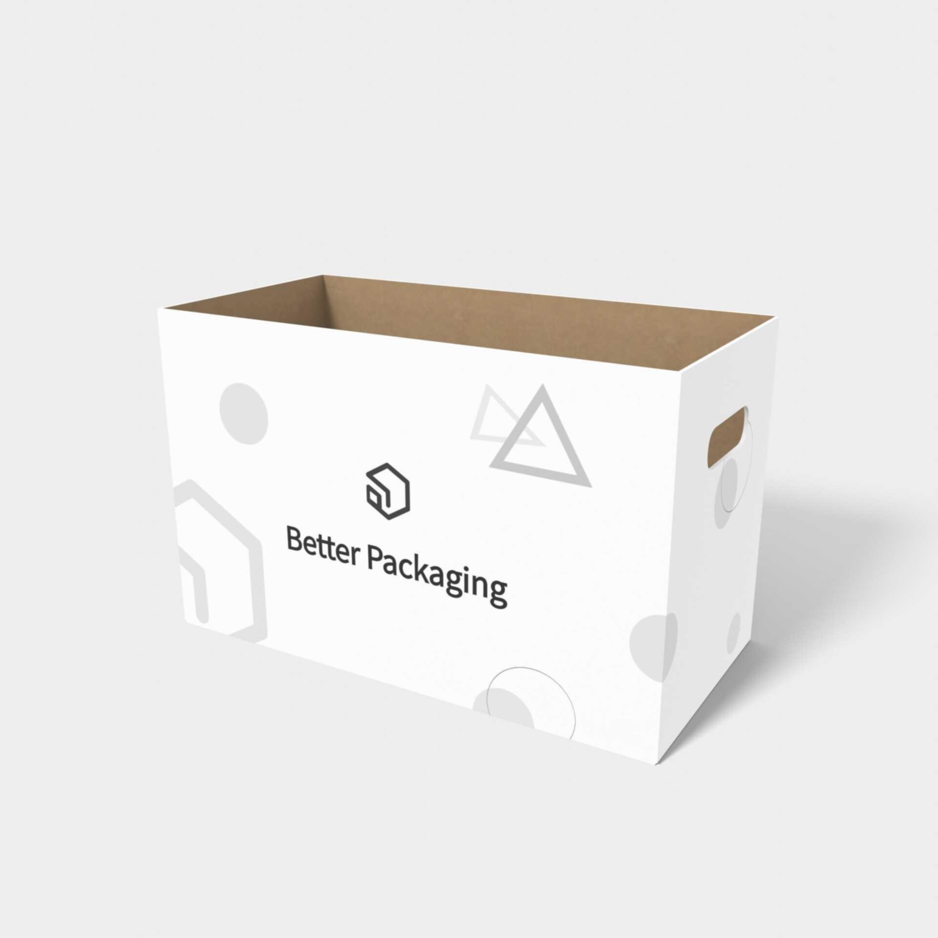 Flat corrugated cartons corrugated with hand holes — Corrugated board