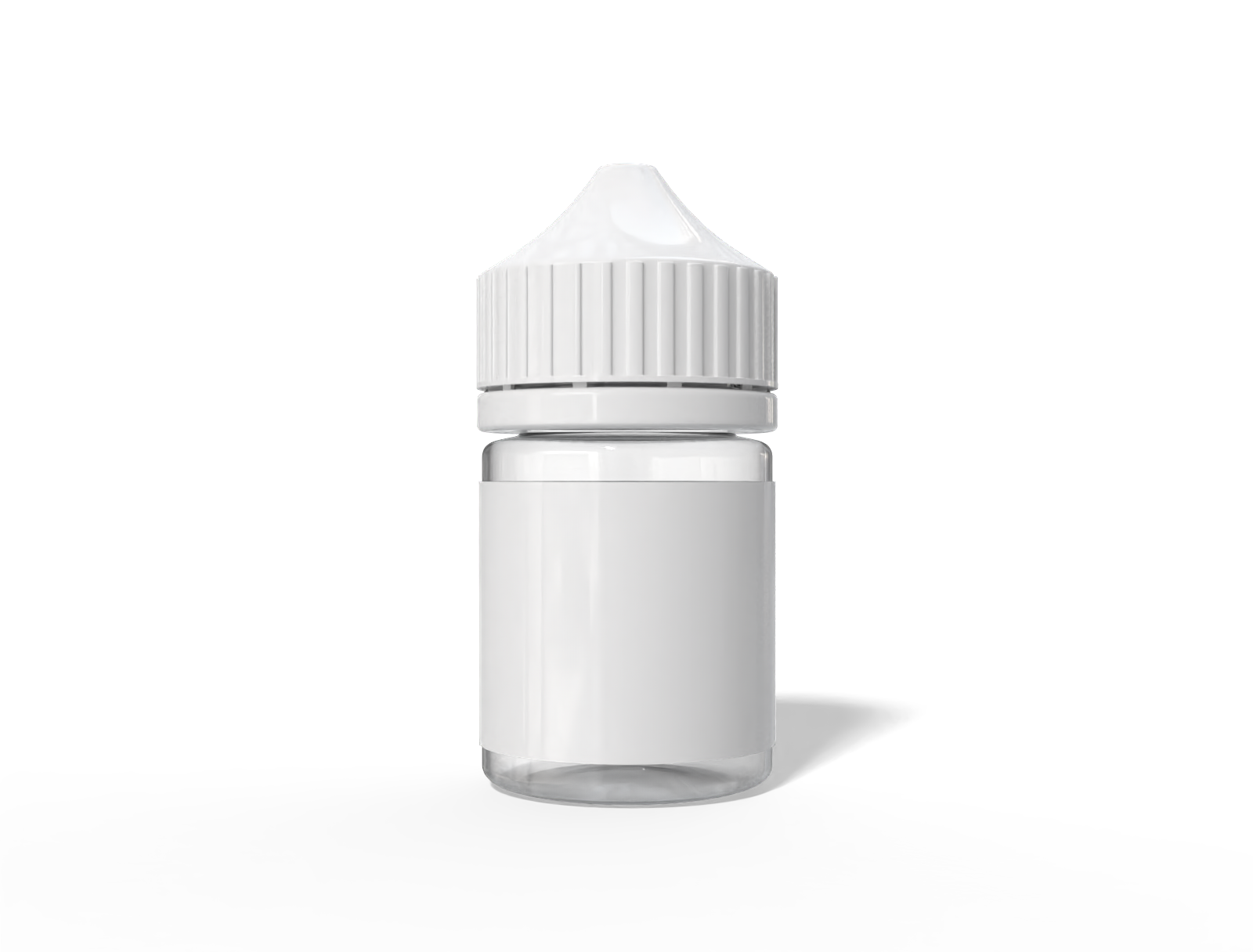60 ml dropper bottle — Clear glossy plastic