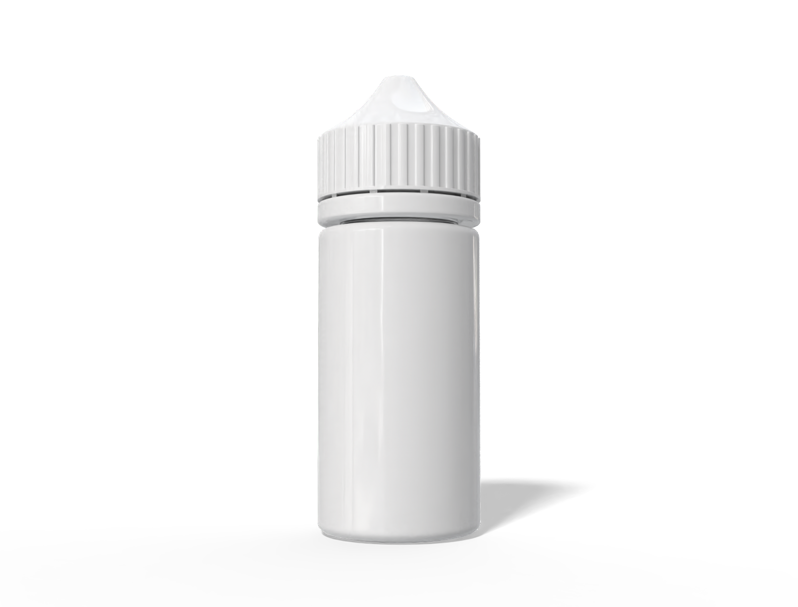 100 ml clear dropper bottle — Clear glossy plastic