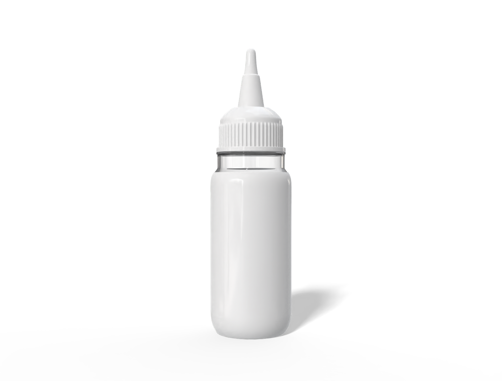 Squeeze bottle — Clear glossy plastic