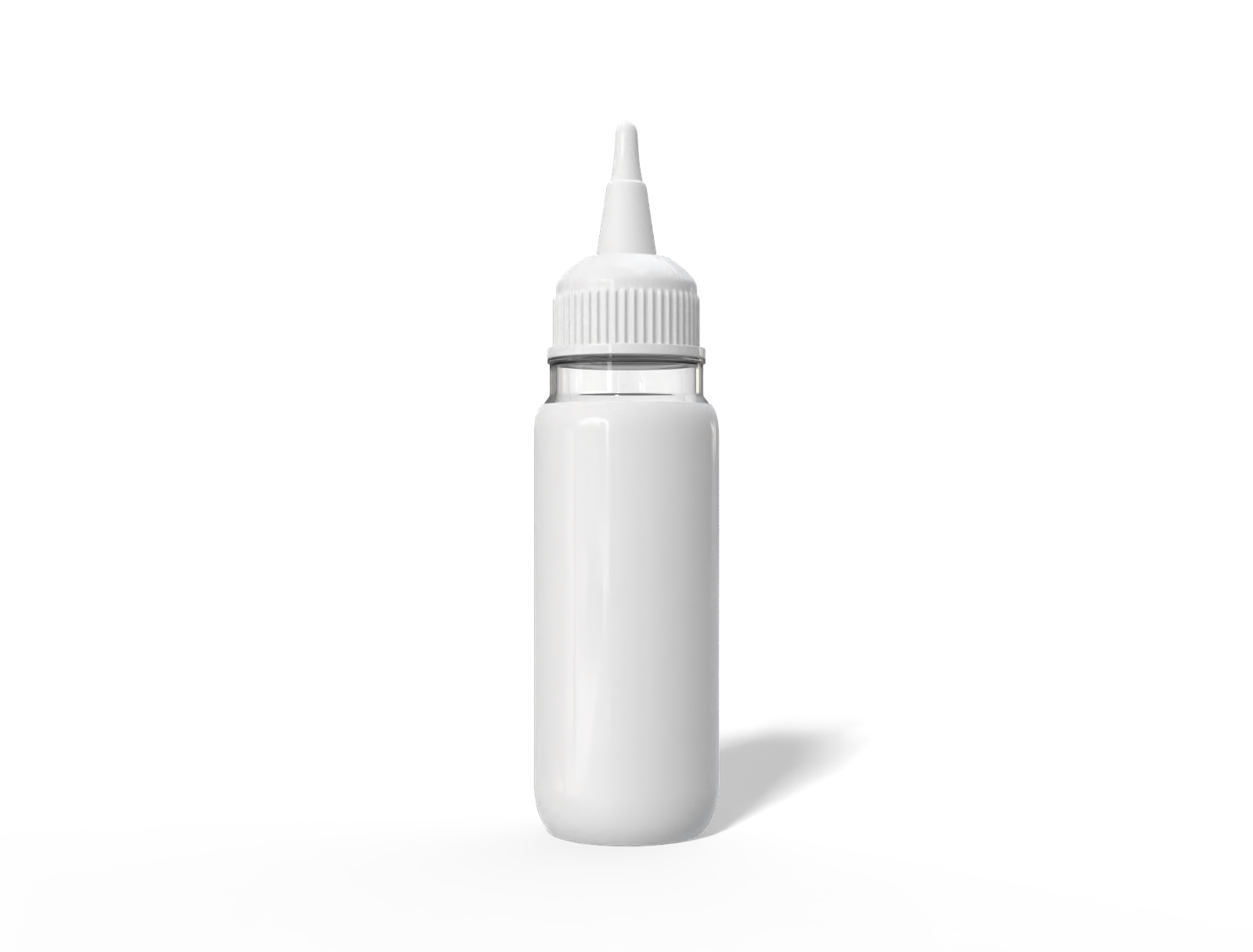 15 ml squeeze bottle — Clear glossy plastic