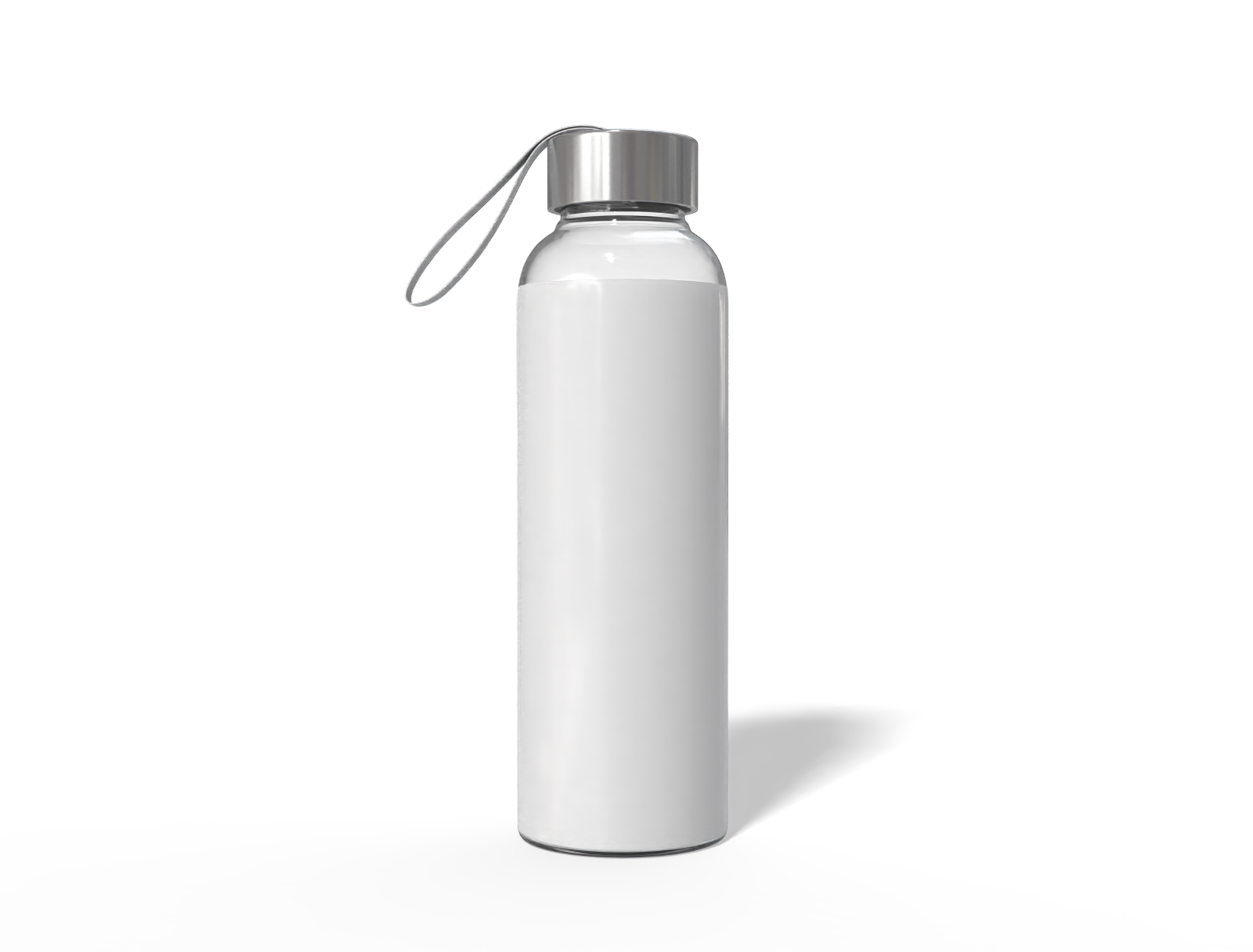 Glass water bottle — Glossy glass
