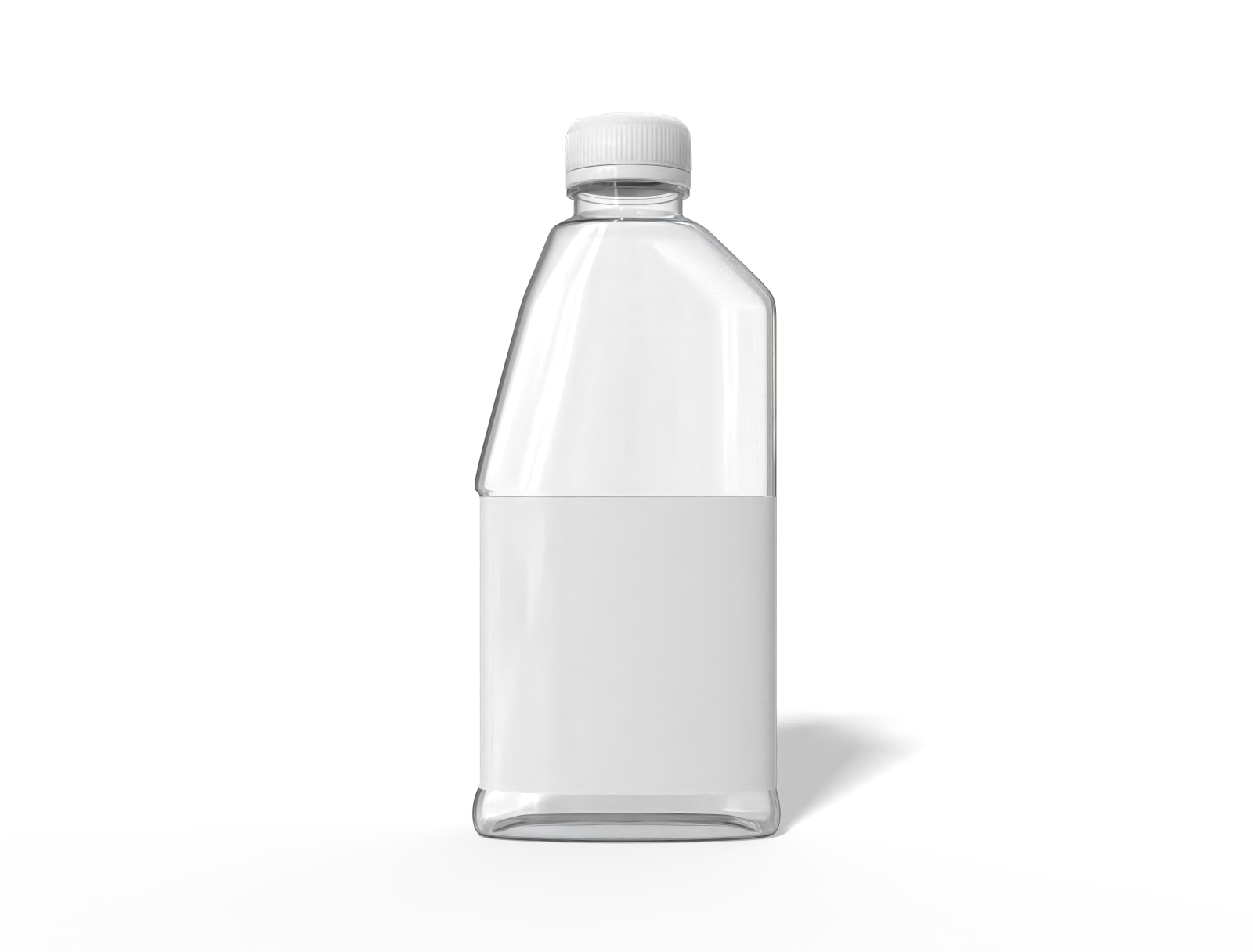 420 ml oil bottle — Clear glossy plastic