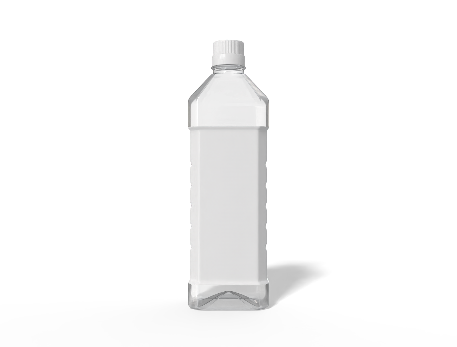 Plastic bottle — Clear glossy plastic