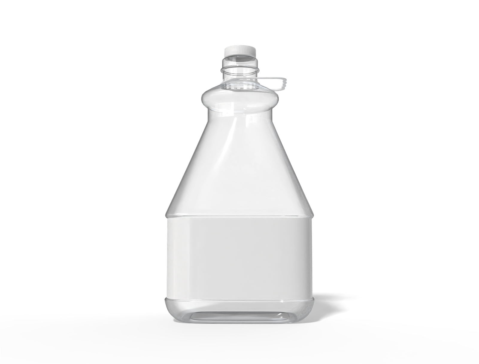 5 L large sauce bottle — Clear glossy plastic