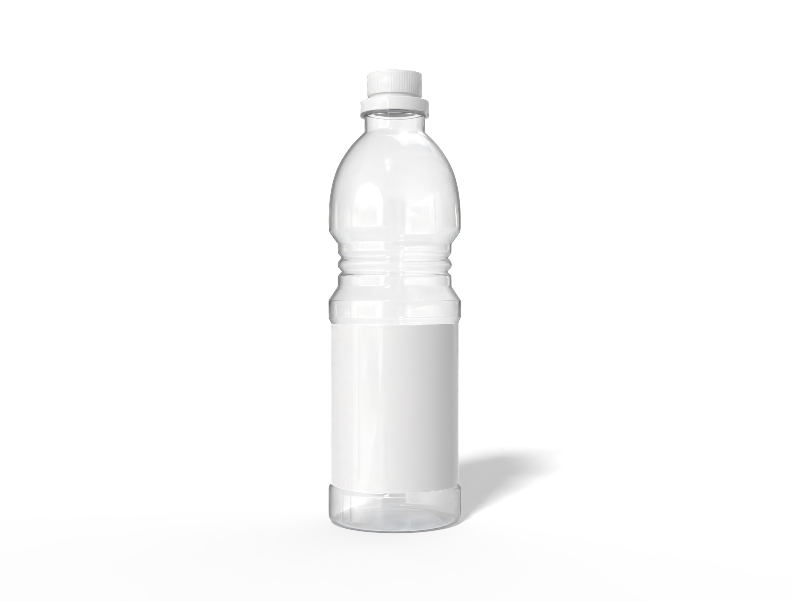 700 ml sauce bottle — Clear glossy plastic