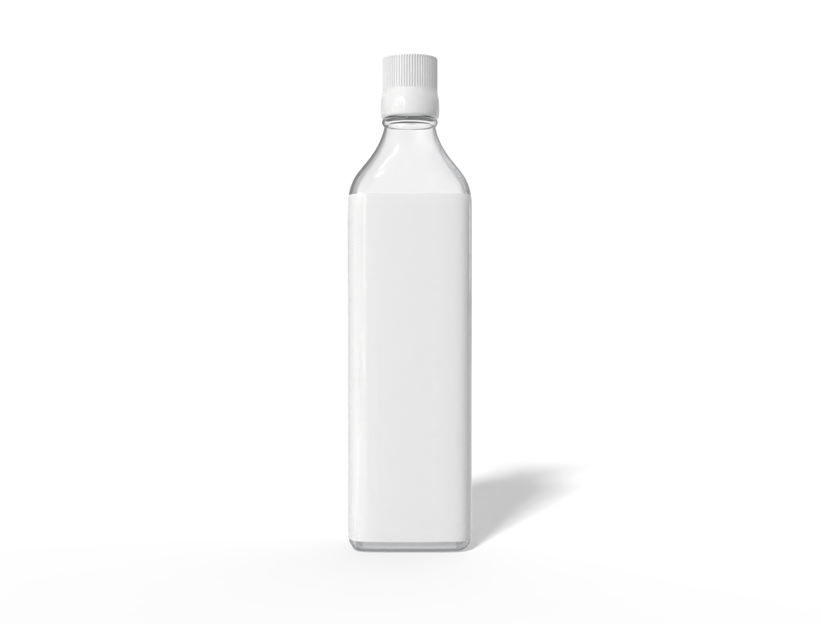 450 ml sauce bottle — Clear glossy plastic