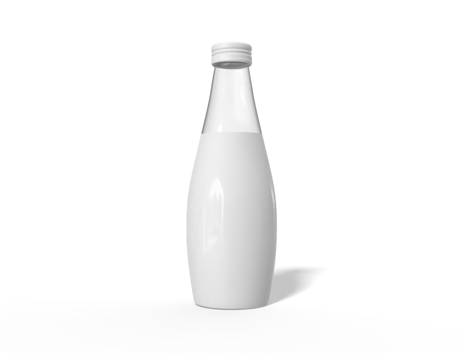 Glass water bottle — Glossy glass