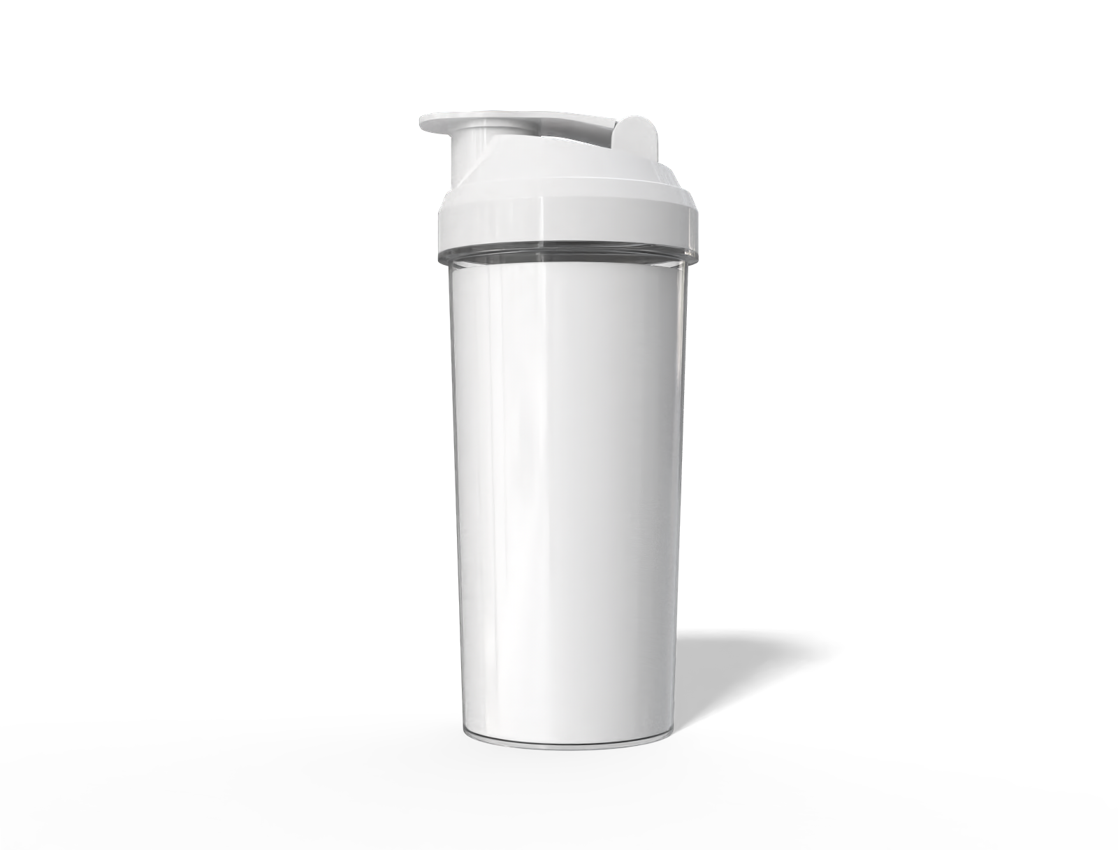 Plastic water bottle — Clear glossy plastic
