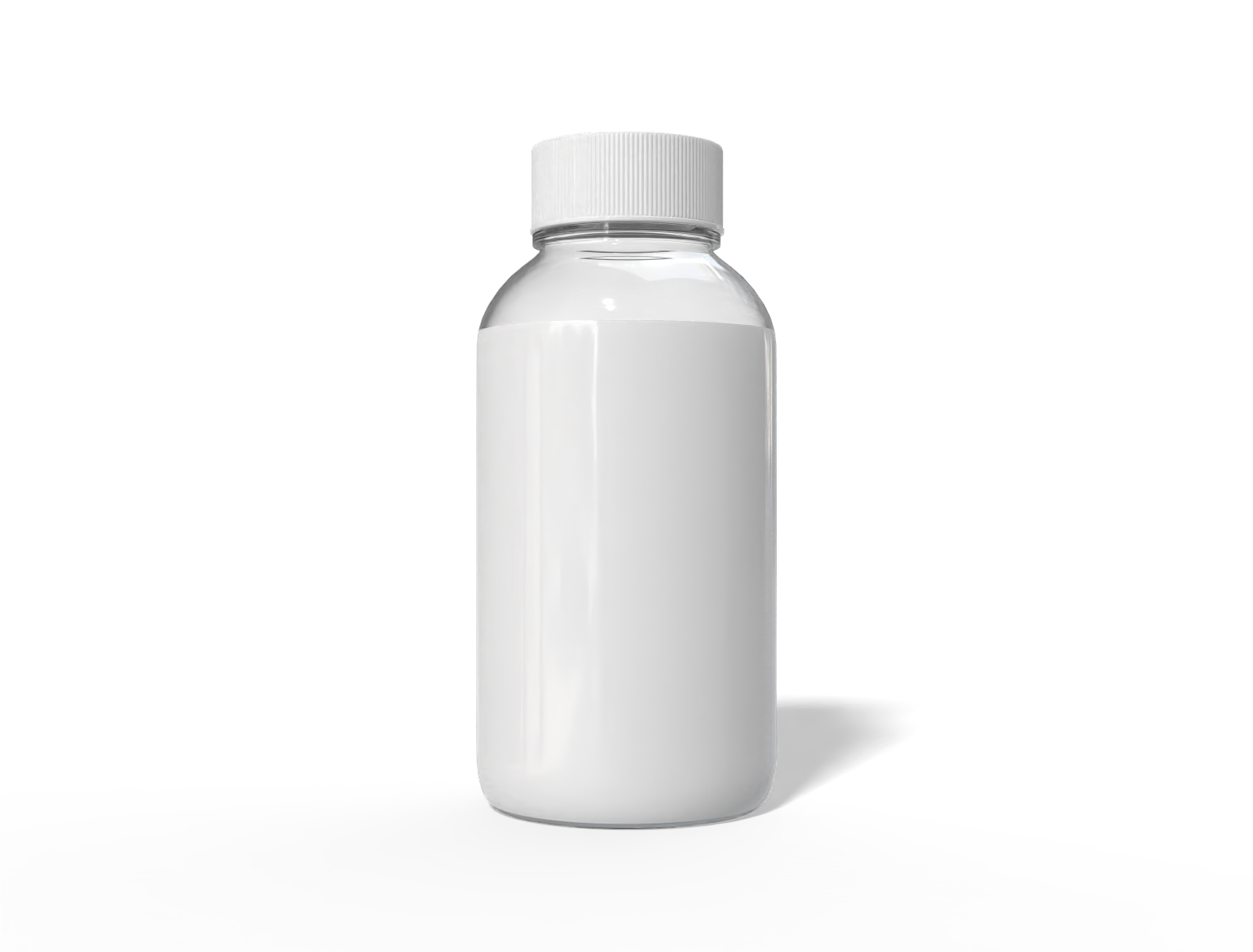 Supplement bottle — Glossy glass