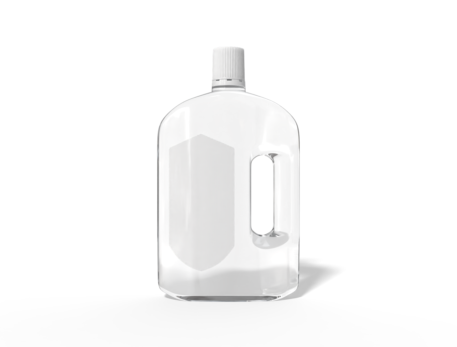 Bottles plastic product label — Glossy plastic