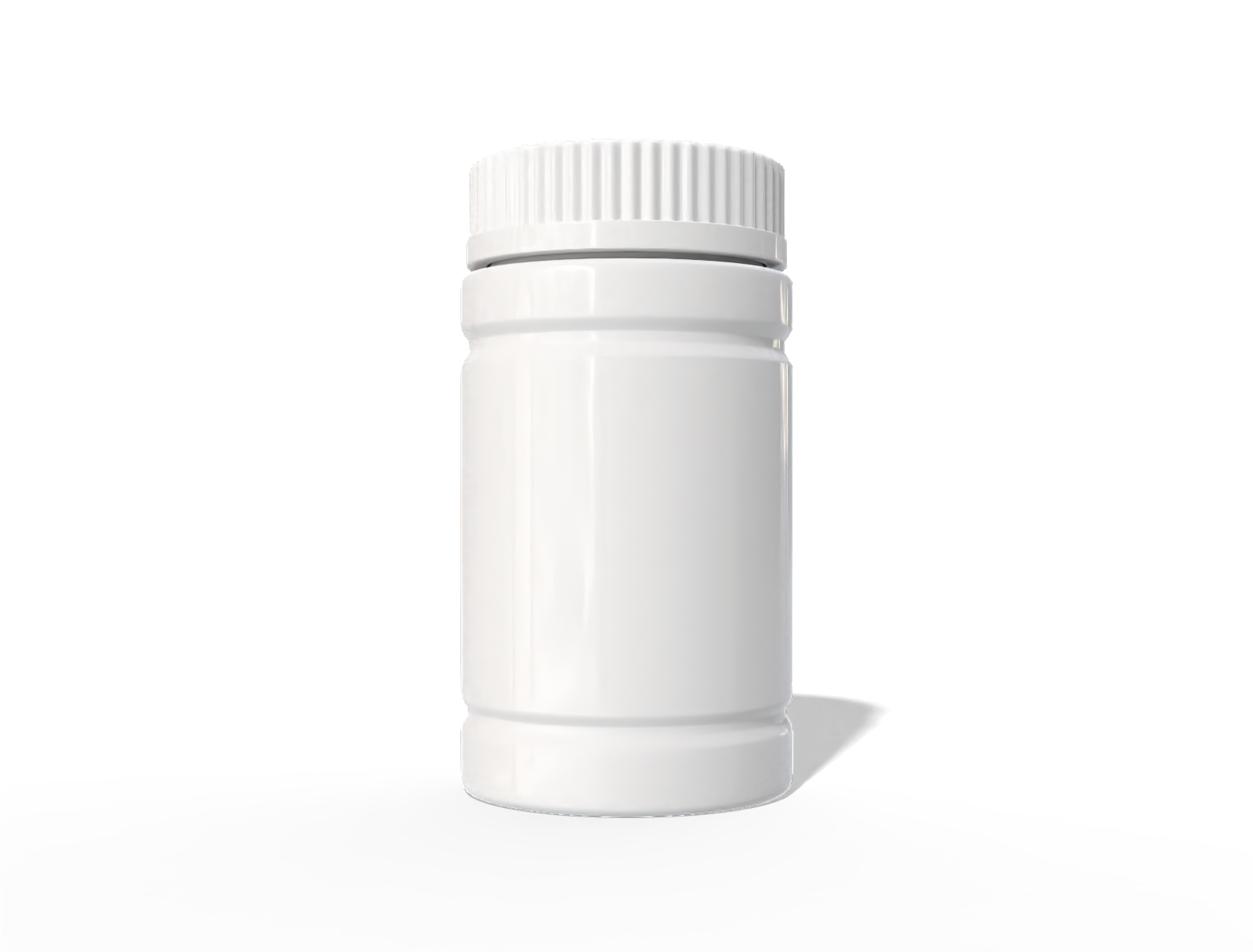 Plastic pills bottle — Glossy plastic