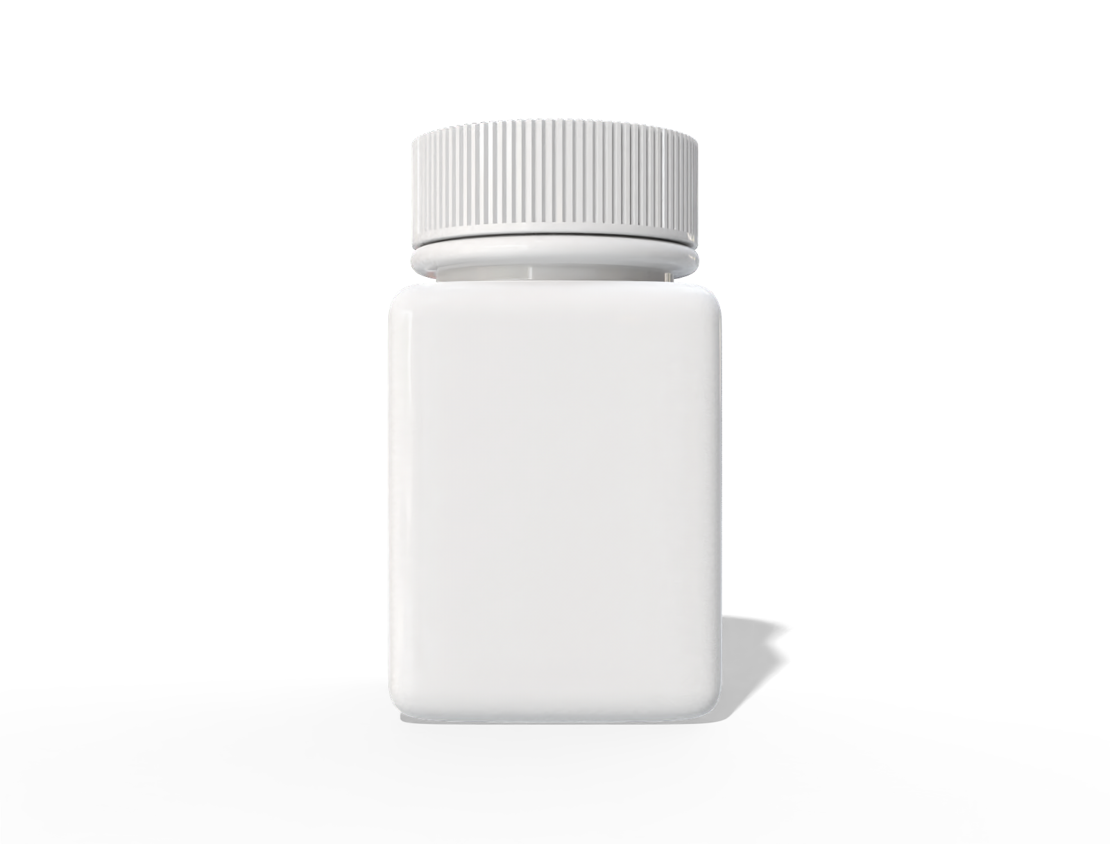 Pill bottle — Glossy plastic